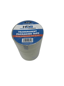 HOS Clear Packaging Tape 24mmx40m(6pc) 2