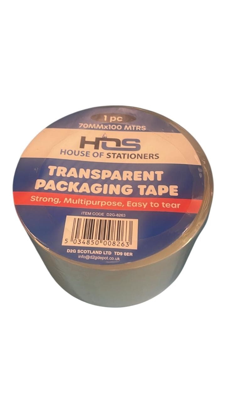 HOS Clear Packaging Tape 70mmx100m