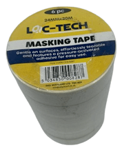 Loc-tech 6pk 24mmx20m  Masking Tape