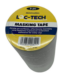 Loc-tech 6pk 36mmx20m Masking Tape