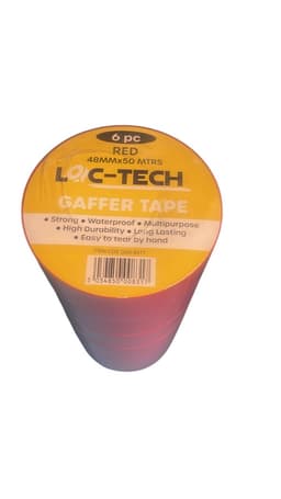 Loc-tech  6pk Gaffer 48mmx50m Tape-red 2