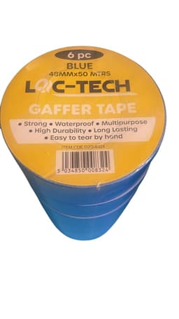 Loc-tech 6pk Gaffer 48mmx50m Tape-blue 1