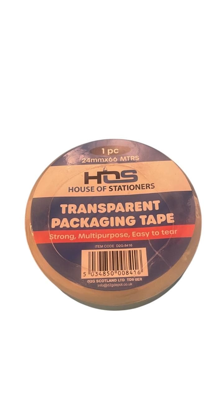 HOS Clear Packaging Tape 24mmx66m