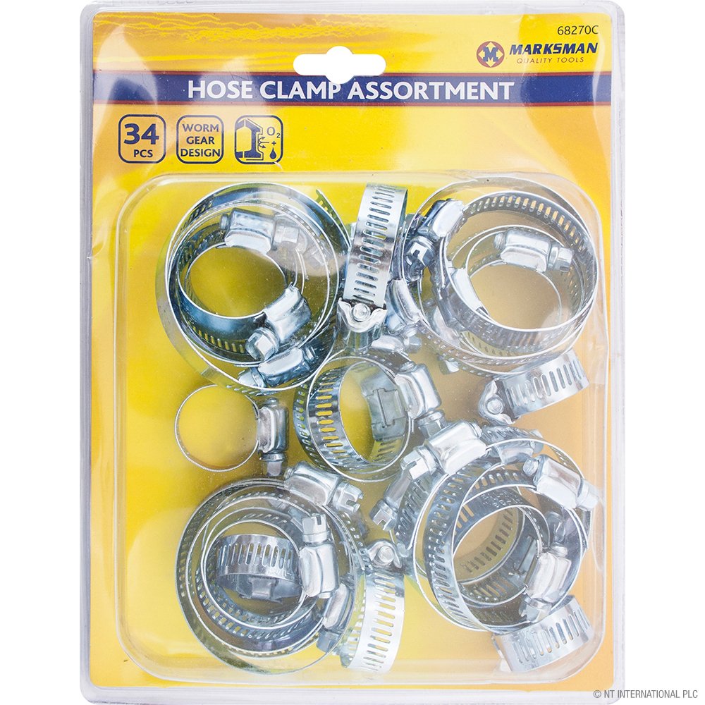 NT 34pc Hose Clamp Assortment image