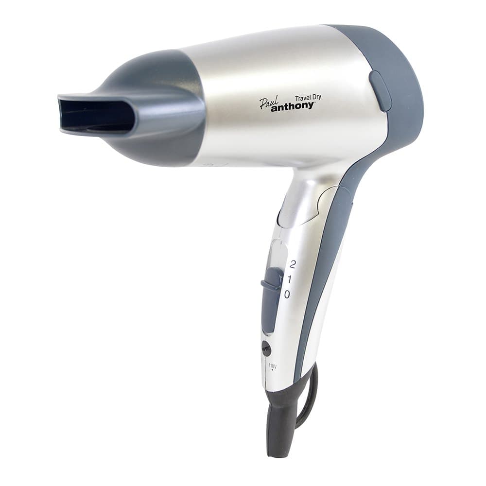 Paul Anthony 'Travel Dry' 1200w Hair Dryer - Silver