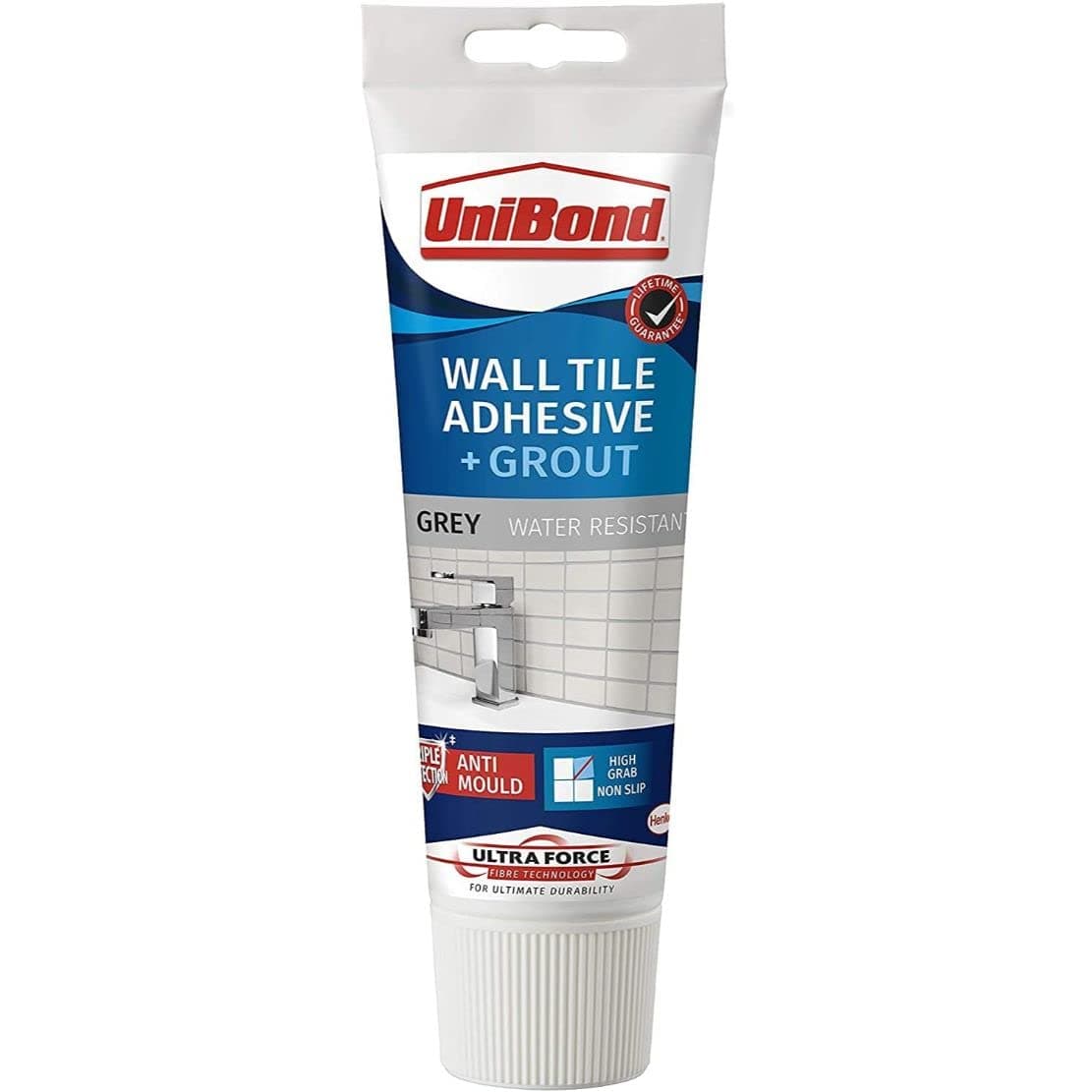 UniBond Ultra Force Wall Tile Adhesive & Grout Grey 0.3kg Tube