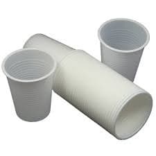 Better Options 100pc ( 7ozs , 200cc) Reusable Plastic Cups White 2