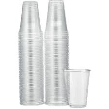Better Options 100pc ( 7ozs , 200cc) Reusable Plastic Cups Clear 2