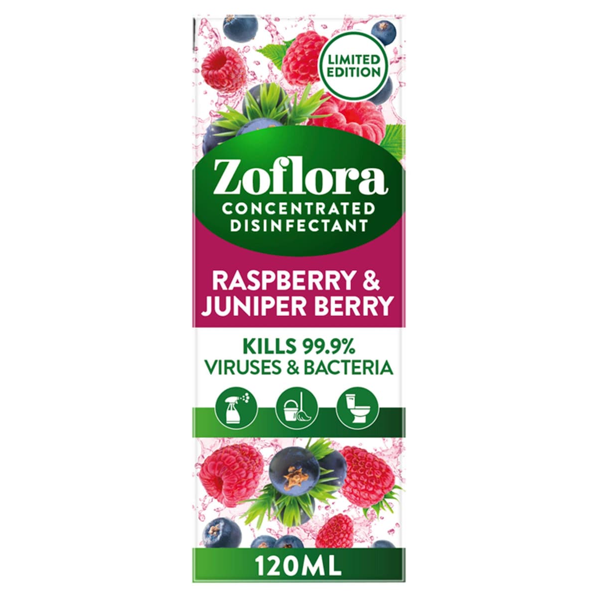 Zoflora Multipurpose Disinfectant Raspberry & Juniper Berry 120ml