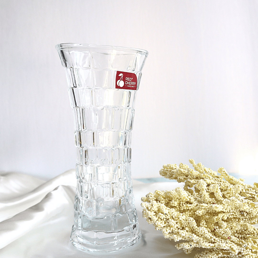 Red Cherry Blanca Vase 