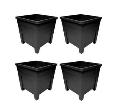 Thumb 27cm Square Planter (Ebony)