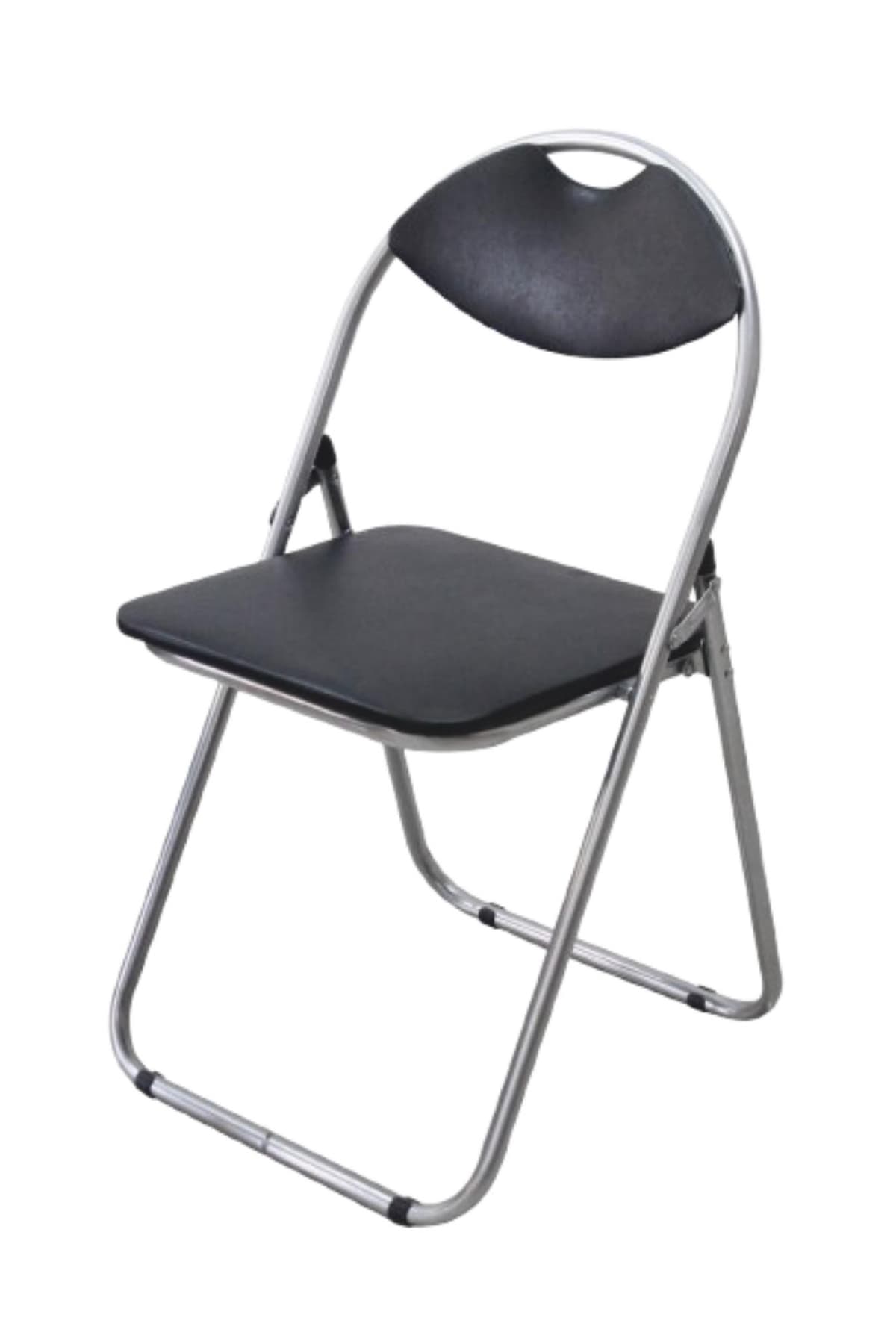 D2G- Black Steel Folding Chair 