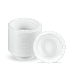 Essential APL1009 40pk 5oz White Plastic Bowl Reusable (APL252) 1