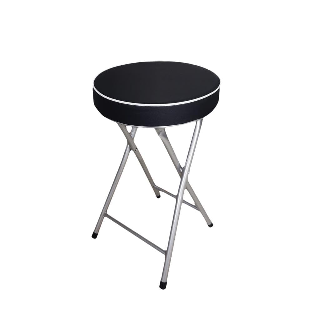 D2G-Padded Black Round Stool Junior
