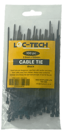 Loc-Tech 100PC 2.5*100MM CABLE TIE WHITE 2