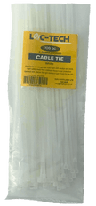 Loc-Tech 100PC 2.5*200MM CABLE TIE WHITE 2