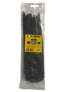 Loc-Tech 100PC 3.5*250MM CABLE TIE BLACK 1