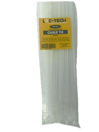 Loc-Tech 50PC 3.5*300MM CABLE TIE WHITE 2