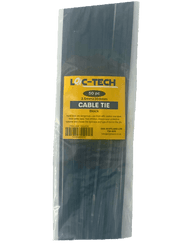 Loc-Tech 50PC 3.5*300MM CABLE TIE BLACK 2
