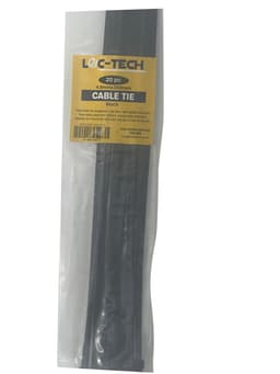 Loc-Tech 20PC 4.8*350MM CABLE TIE BLACK 1