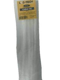 Loc-Tech 15PC 7.2*450MM CABLE TIE WHITE 2
