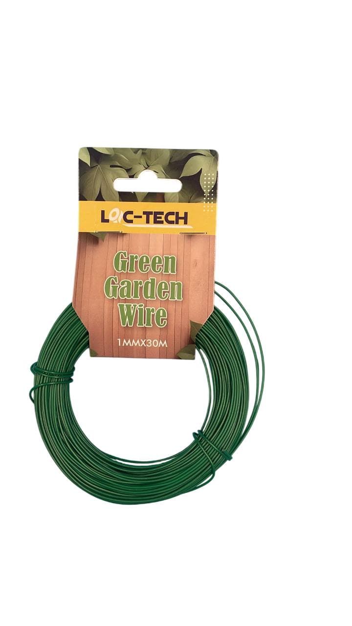 Loc-Tech 1MM*30M GREEN GARDEN WIRE