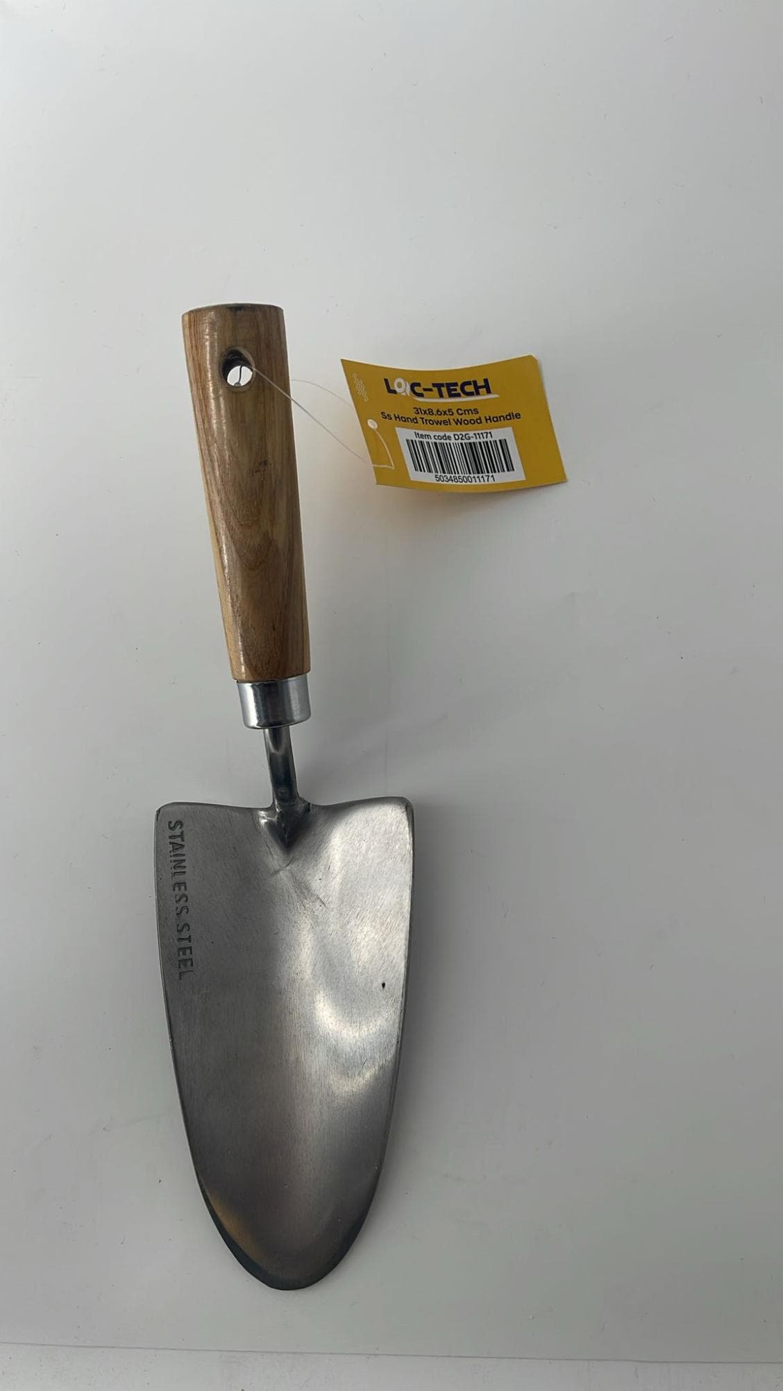 Loc-tech Stainless Steel  Hand Trowel Wooden Handle