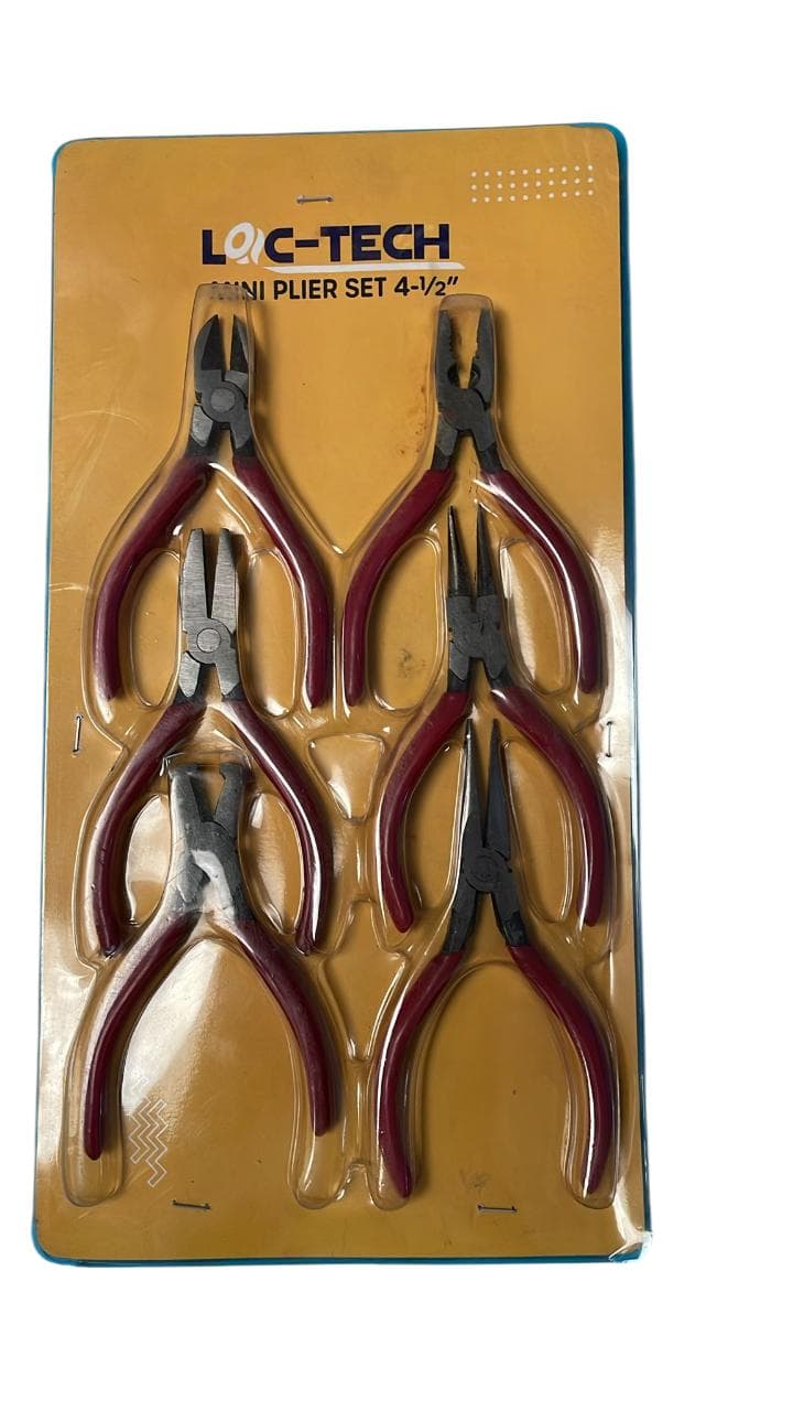 Loc-Tech Mini Pliers set 4-1/2" ( 6pcs)
