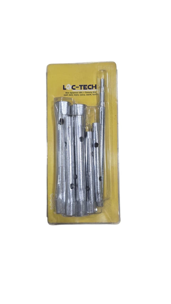 Loc-tech Box spanner 6pc + Tommy bar
