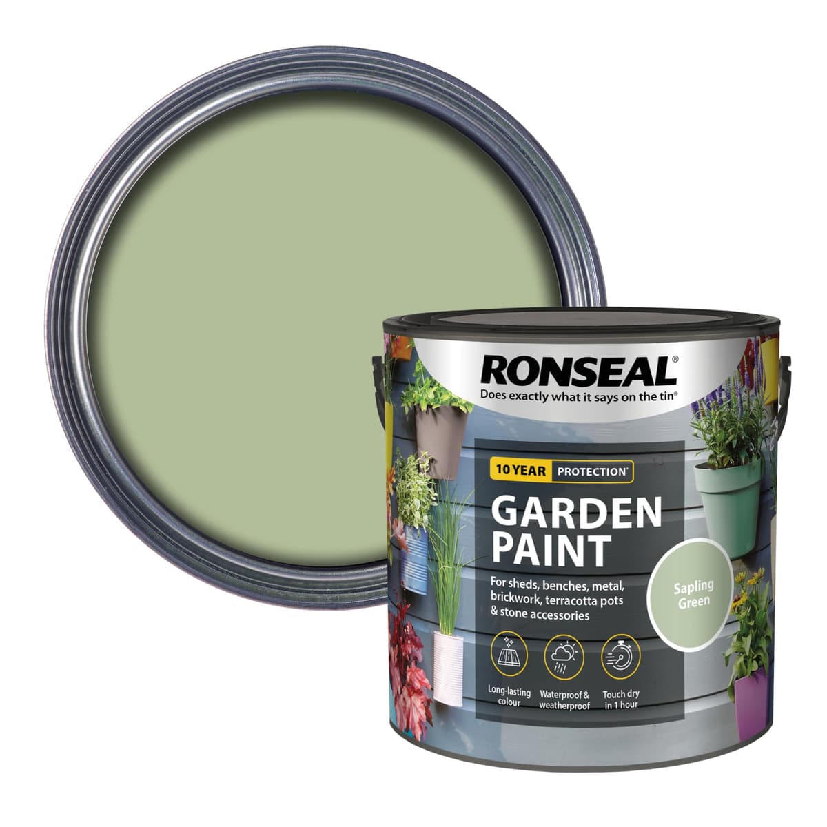 Ronseal Garden Paint Sapling Green  2.5ltr