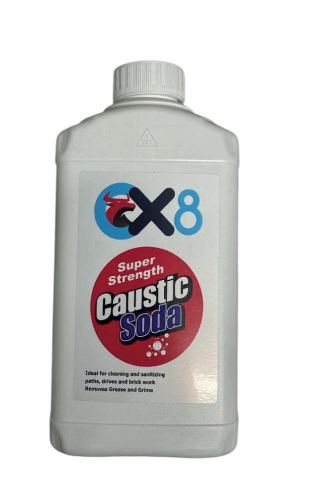 OX8 1kg Super Strength Caustic Soda