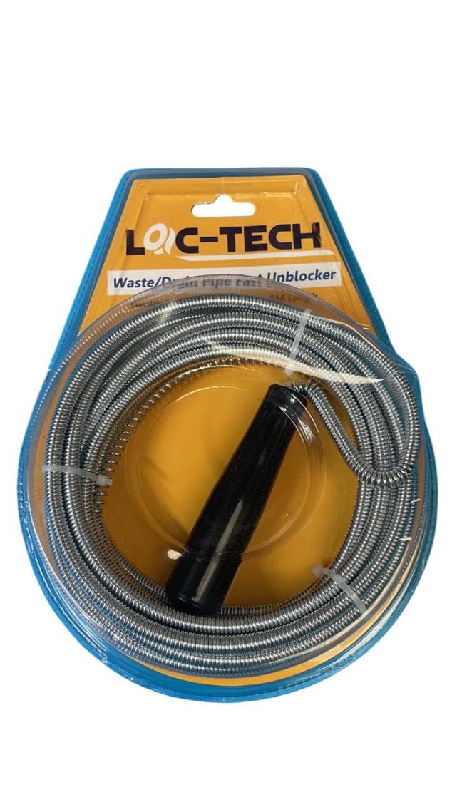 Loc-tech Waste/Drain Pipe Fast Unblocker Extra Heavy 5M