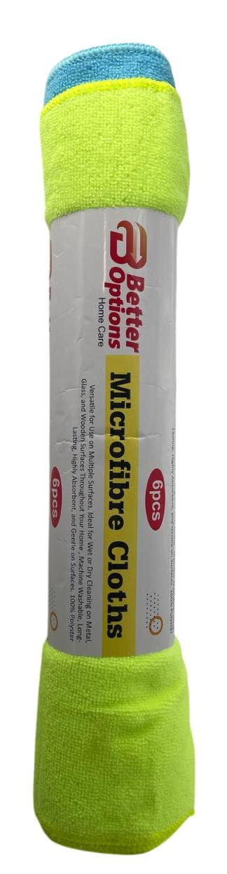 Better Options 6pc Large  Microfiber Cloth 