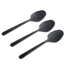 Better Options Heavy Duty Reusable 50pc Clear Plastic Spoons