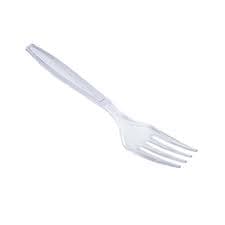 Better Options Heavy Duty Reusable 50pc Clear Plastic Fork