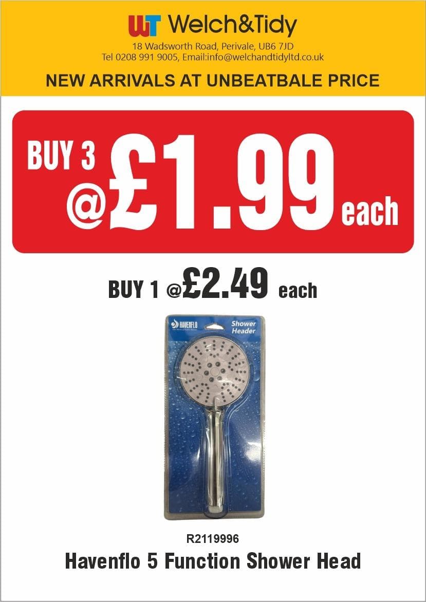 Havenflo 5 Function Shower Head