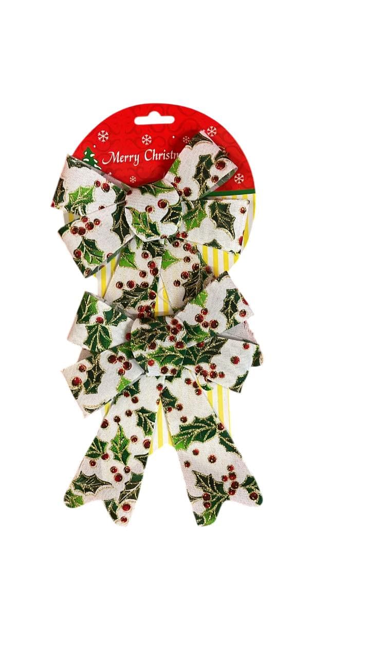 Christmas 17*20cm Bow 2Pc/Set