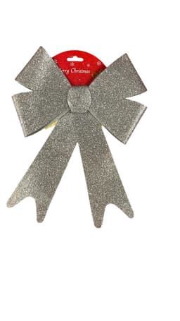Christmas 20*25cm Bow(Silver) 2