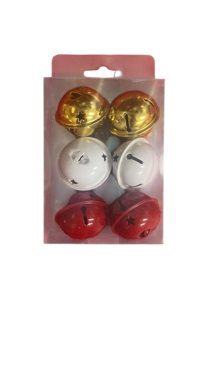 Christmas 4cm  Bell 6Pc/Set
