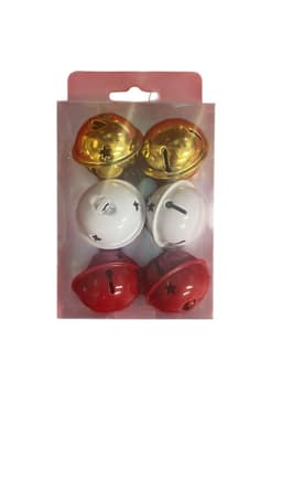 Christmas 4cm  Bell 6Pc/Set 2