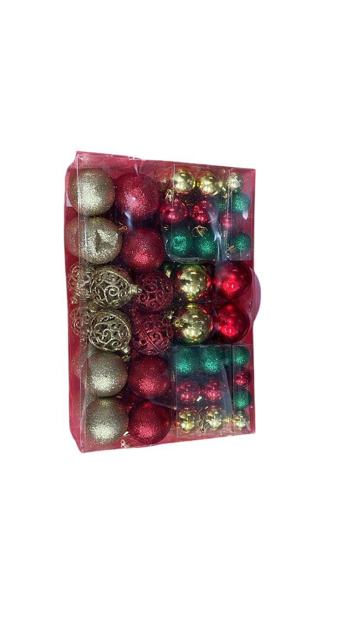 Christmas Baubles Assorted 100Pcs/Set