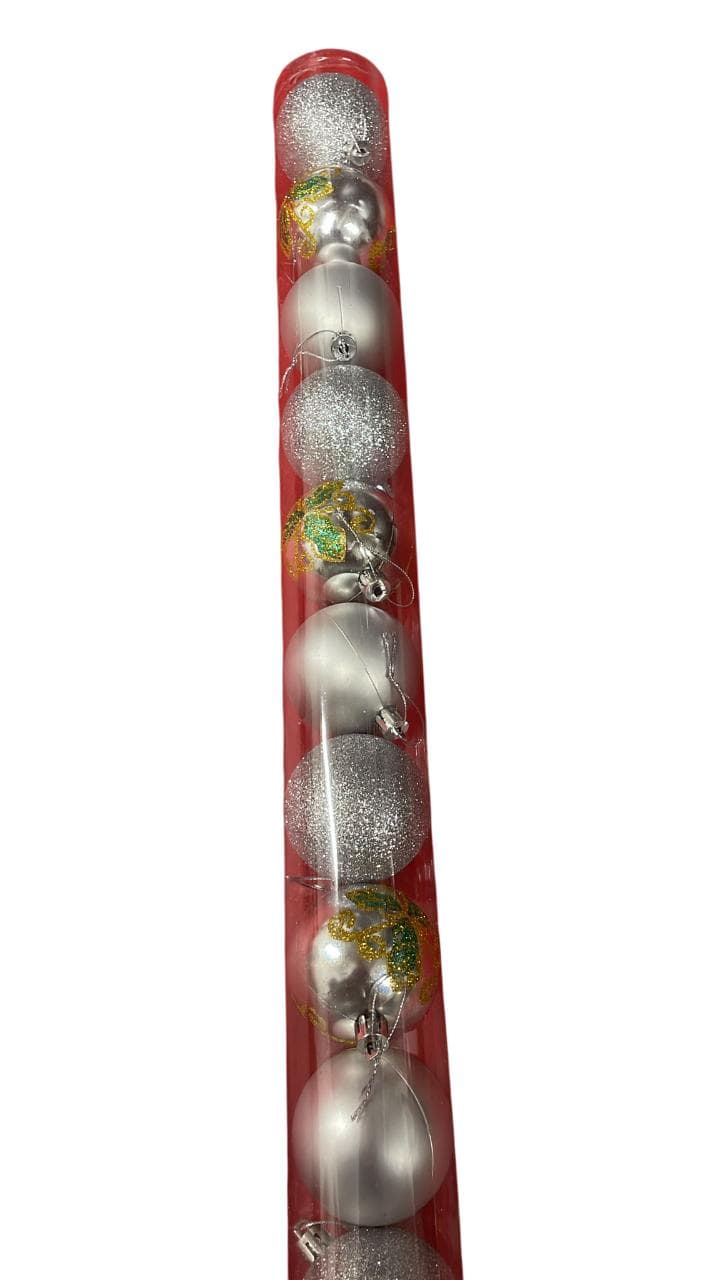 Christmas Baubles 10Pcs/Set-Silver