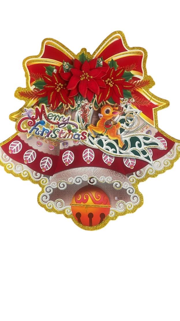 Christmas Bell Window Sticker  45x45cm apx.