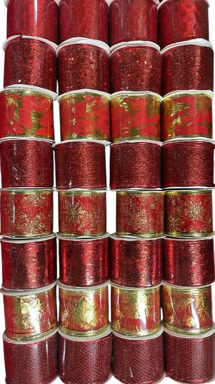 Ribbon 6.3cm Silk -Red