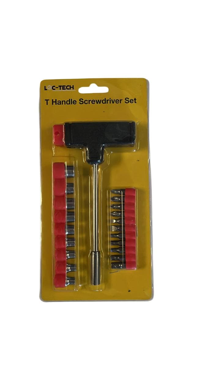 Loc-tech T Handle Screwdriver & Socket Set