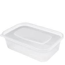 Better Options Plastic/Microwave  Food Containers with Lids 500ml ( 250pcs)