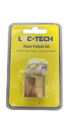Loc-tech 25mm Padlock Set 2