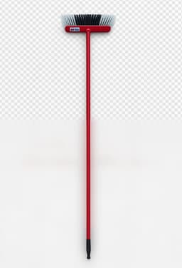 Better Options Red Indoor Broom Hard Bristles 1