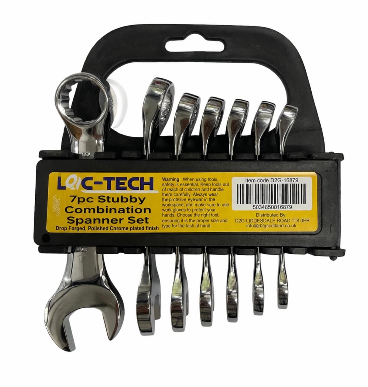 Loc-Tech 7PC Stubby Combination Spanner Set 