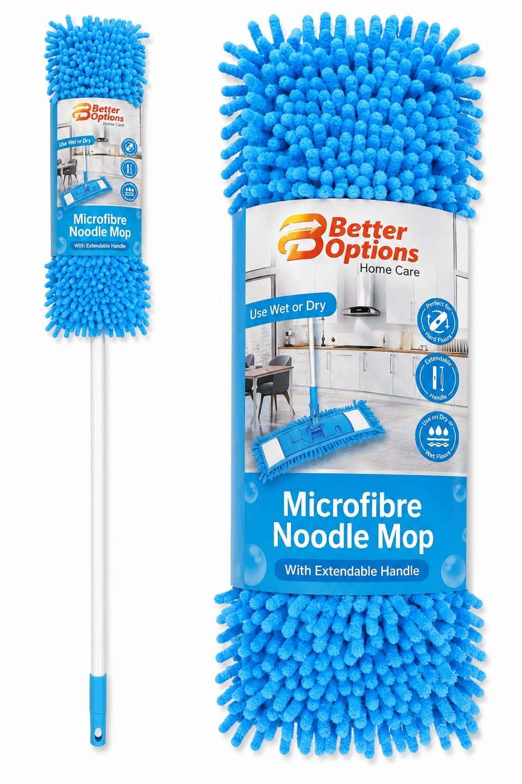 Better Options MICROFIBRE NOOLE MOP-BLUE